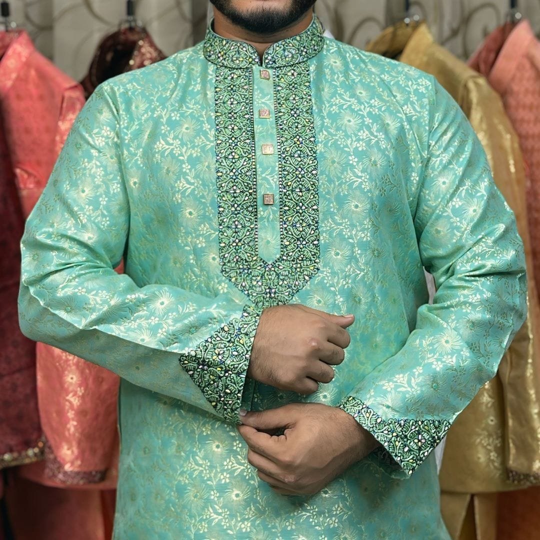 লাক্সারি কাতান পার্টি পাঞ্জাবি [কোড R-9